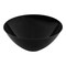 Solid Black Organic Round Disposable Plastic Bowls - 100 oz. (24 Bowls)